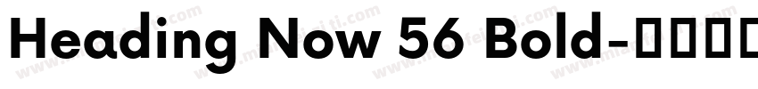 Heading Now 56 Bold字体转换